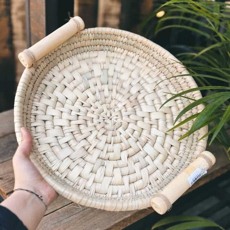 خرید و قیمت سینی حصیری دسته دار دیارمو